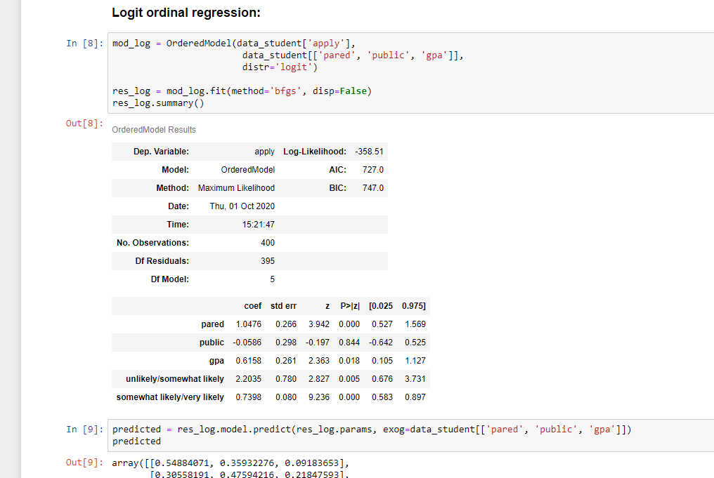 Examples — statsmodels